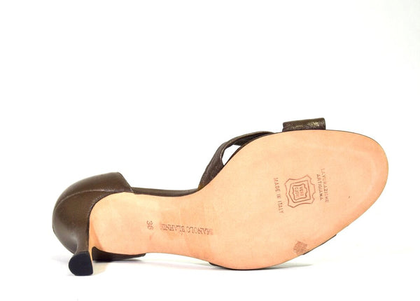 Metallic Bronze Bow Pumps | Size 6 US / 36 EU