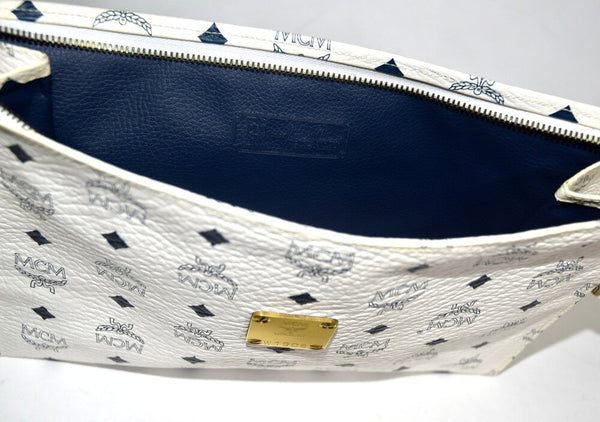 MCM | Monogram Visetos Zip Flat Pouch Poche