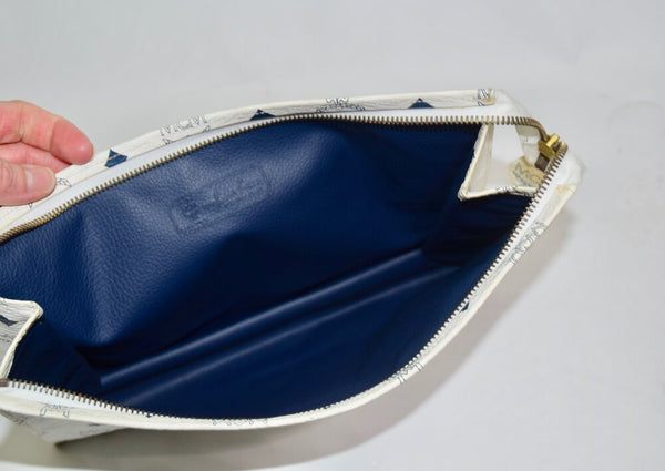 MCM | Monogram Visetos Zip Flat Pouch Poche