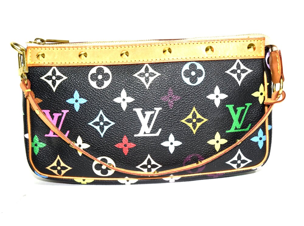 Louis Vuitton | Black Multicolor Pochette Monogram Limited Edition