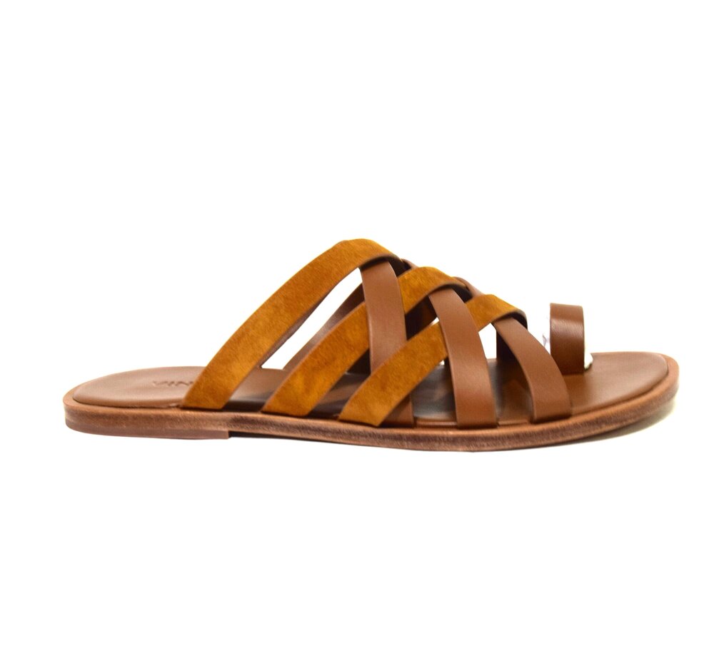 Vince | Piers Leather Suede Slide sandals  Sz 8.5/38.5
