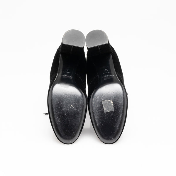 LouLou Velvet Lace-Up Boot |Size 8.5 US - 39 EU
