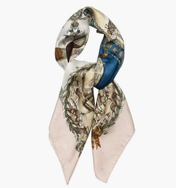 "Napoleon" Silk Jaquard Scarf