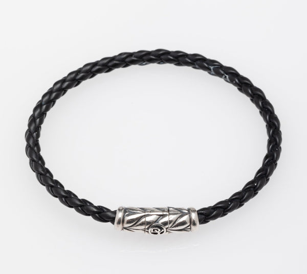 David Yurman | Men's Braided Rubber Chevron Bracelet