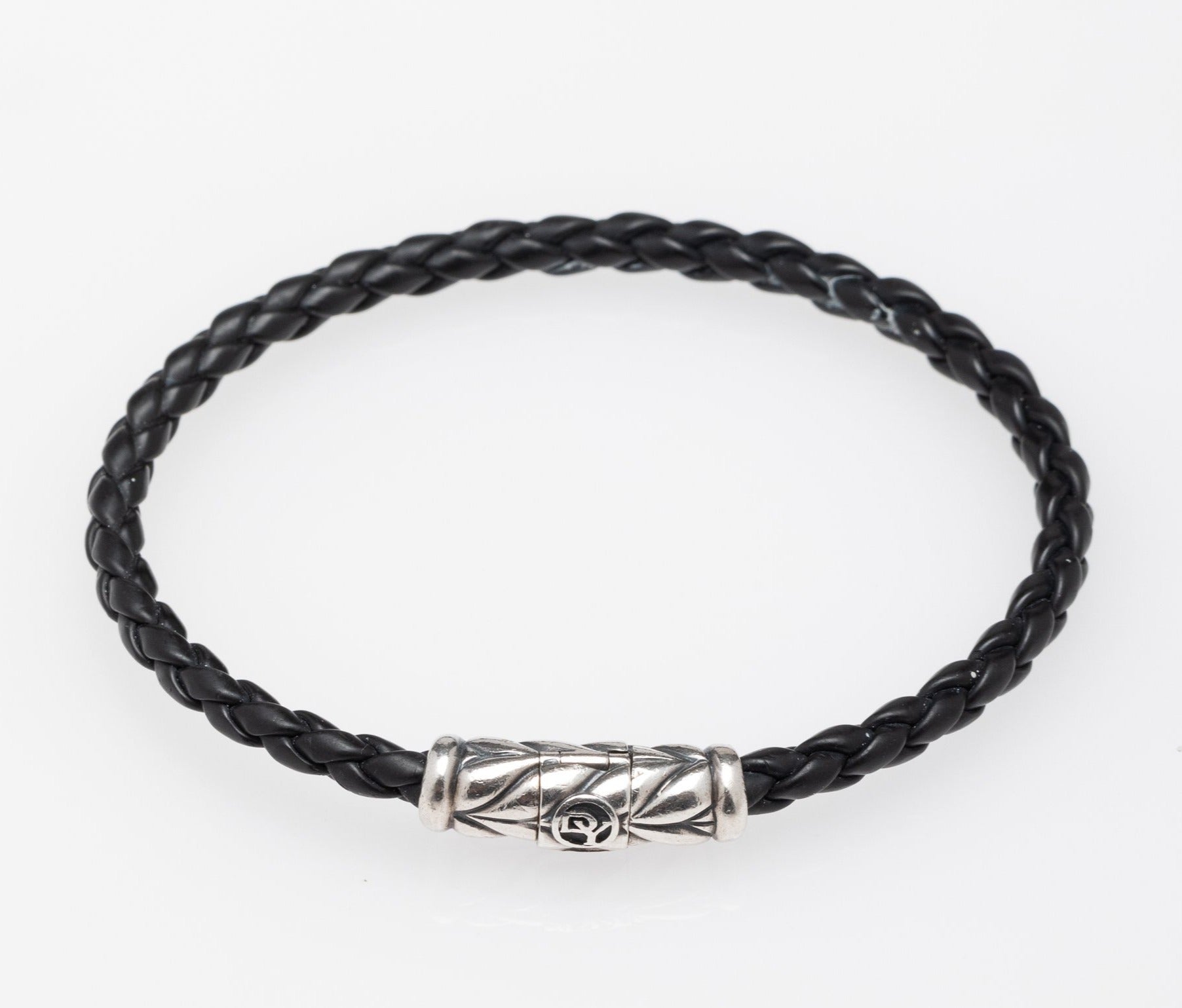 David Yurman | Men's Braided Rubber Chevron Bracelet
