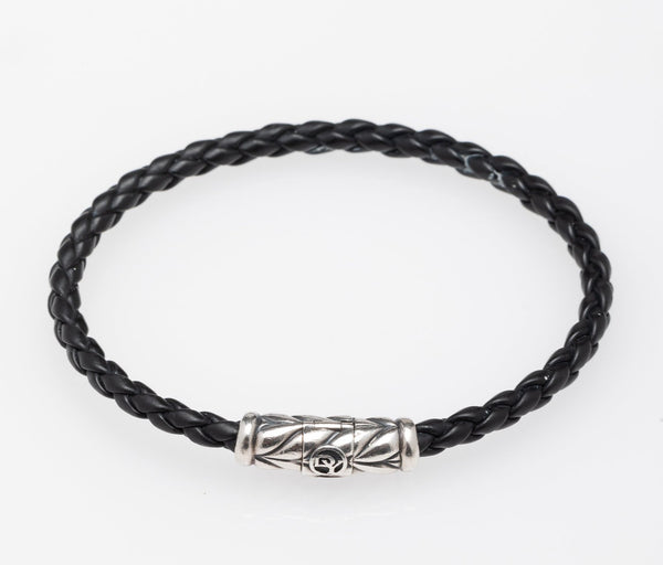 David Yurman | Men's Braided Rubber Chevron Bracelet