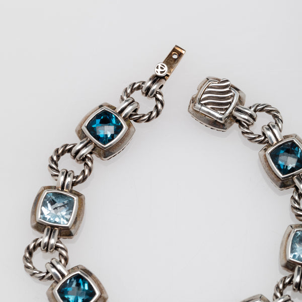 Renaissance Blue Topaz Link Bracelet