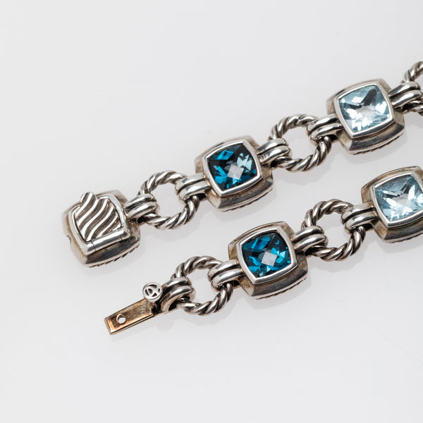 Renaissance Blue Topaz Link Bracelet