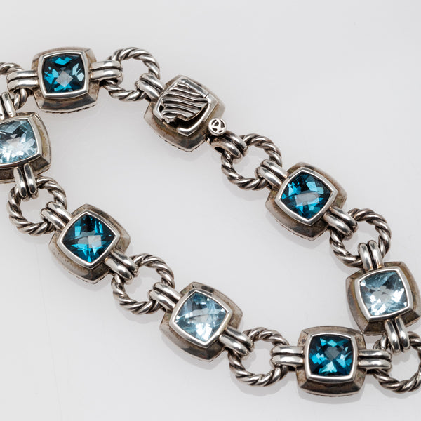 Renaissance Blue Topaz Link Bracelet
