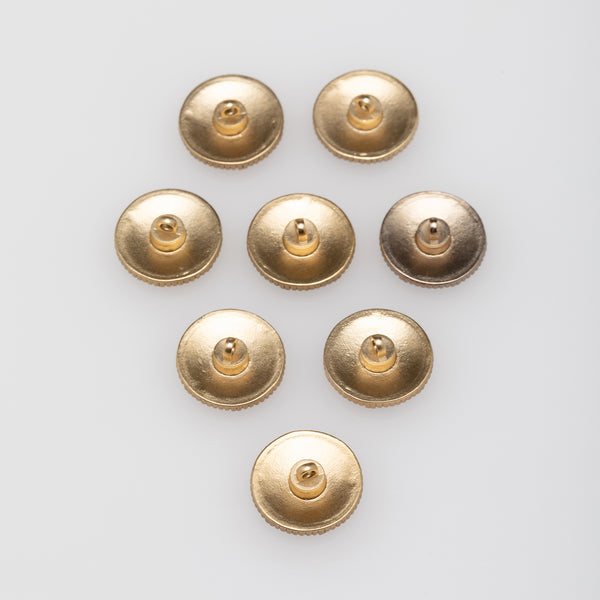 Vintage Gold  Buttons with Interlock CC's