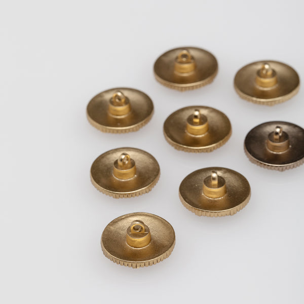 Vintage Gold  Buttons with Interlock CC's