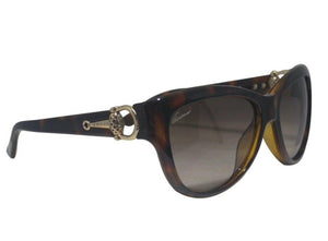 Gucci | Women's Brown Havana Gg 3711/S Cat Eye Sunglasses