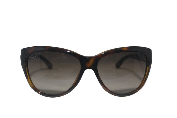 Gucci | Women's Brown Havana Gg 3711/S Cat Eye Sunglasses