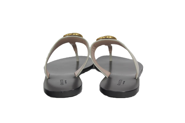 Marmont Leather Thong "GG" Sandals | Size 6.5