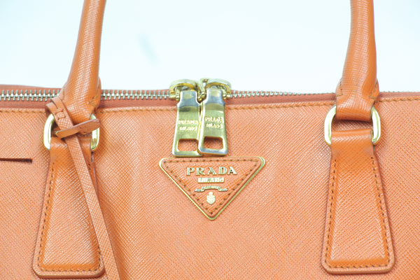 Prada | Orange Leather Satchel