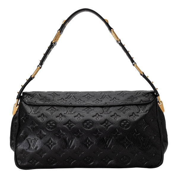 Rubel Black Monogram Empreinte Leather Shoulder Bag