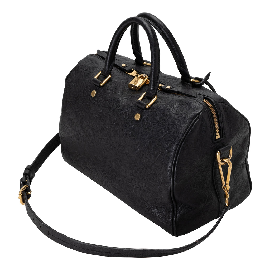 Louis Vuitton  Speedy Bandouliere 30 Empreinte Noir Leather