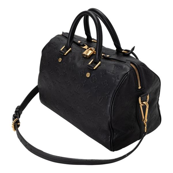 Louis Vuitton | Speedy Bandouliere 30 Empreinte Noir Leather Satchel