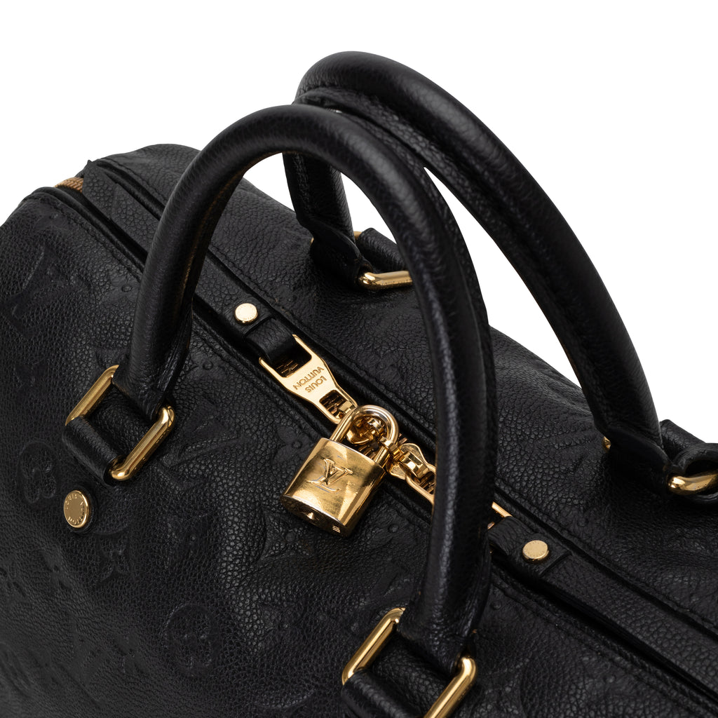 Louis Vuitton Speedy Bandouliere Monogram Empreinte 25 Black in Leather  with Brass - US