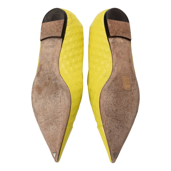 Damier Cubic Pointed Flat Sz8/38