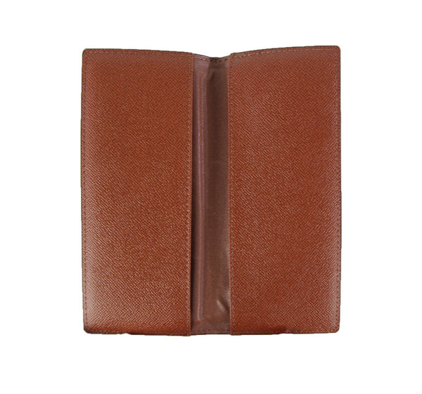 Brown Porte Monogram Checkbook Cover