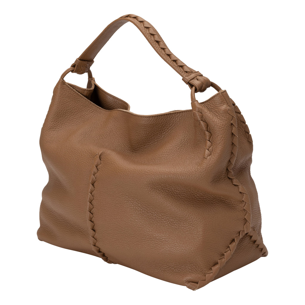 Bottega Veneta Cervo Large Hobo Bag in Brown