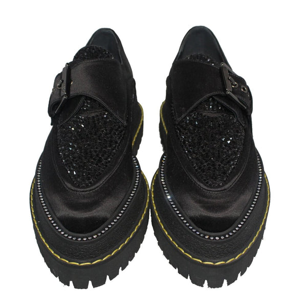 Platform Monk-Strap Loafers Sz 7