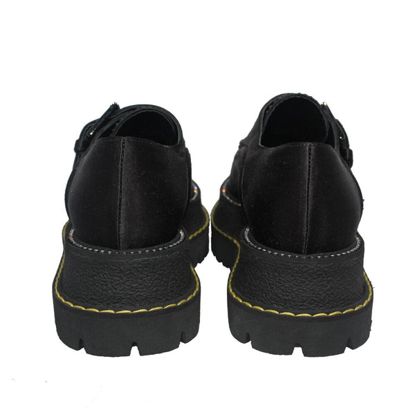 Platform Monk-Strap Loafers Sz 7