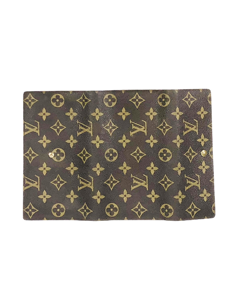 Monogrammed Coated Canvas Sarah Wallet