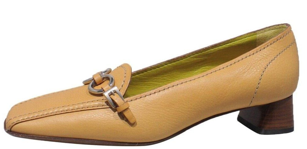 Tan Buckle Loafers | Size 36