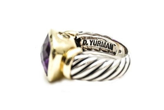 David Yurman | Amethyst Two Tone Ring