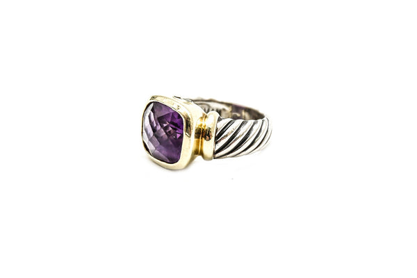 David Yurman | Amethyst Two Tone Ring