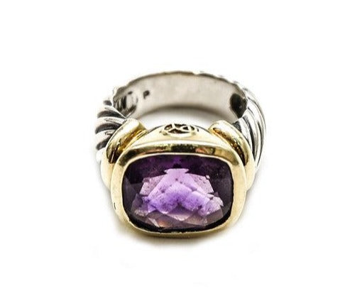 David Yurman | Amethyst Two Tone Ring