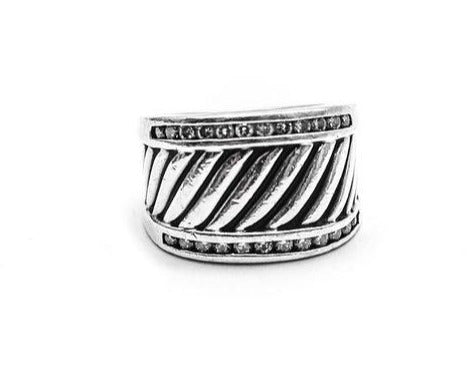 David Yurman | Diamond Cigar Band Ring
