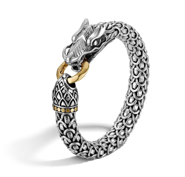 John Hardy | Naga 18K Yellow Gold & Sterling Silver Dragon Bracelet