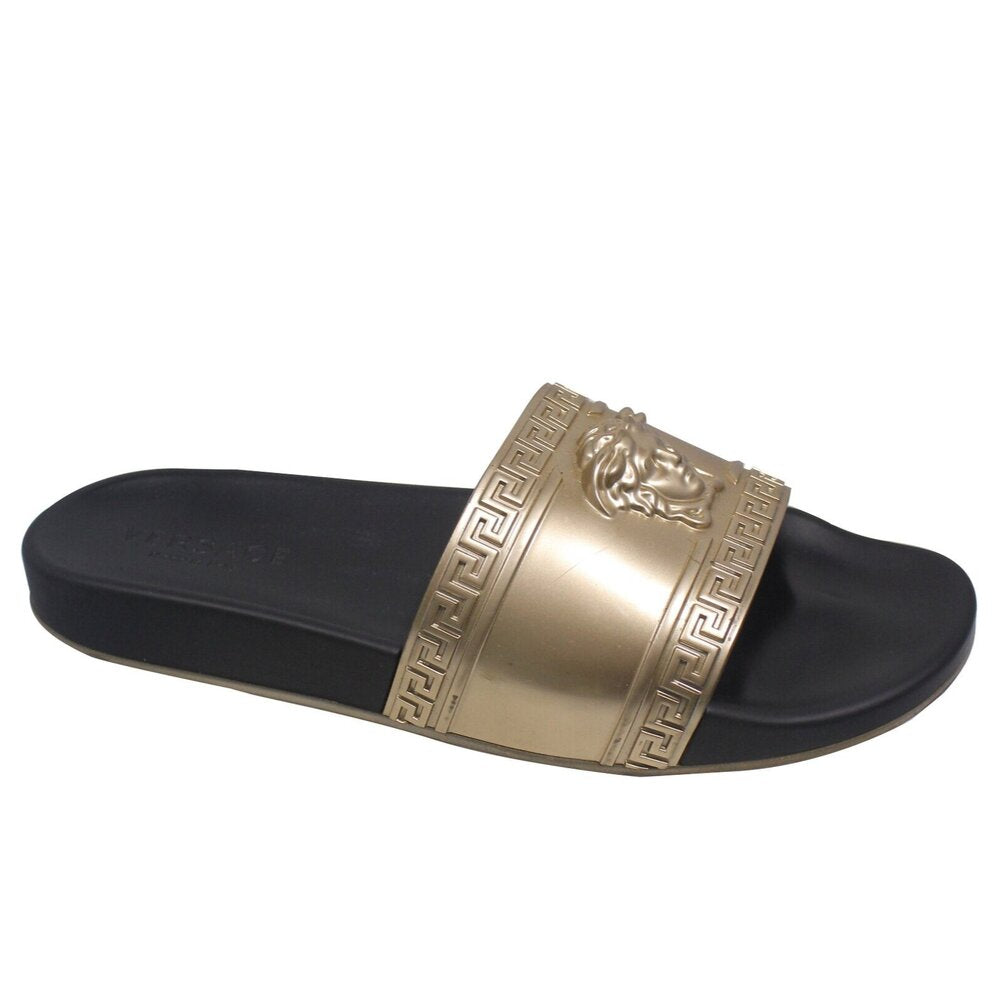 Versace Medusa Head slides - Grey