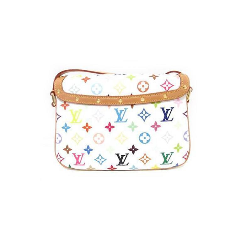 Louis Vuitton  Sologne Multicolored Monogram on White Crossbody