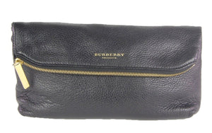 Burberry Pebble Leather Convertible Clutch