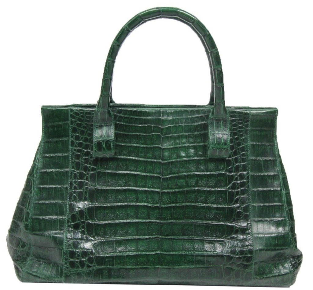Nancy Gonzalez  Kelly Green Croc Handbag – Baggio Consignment