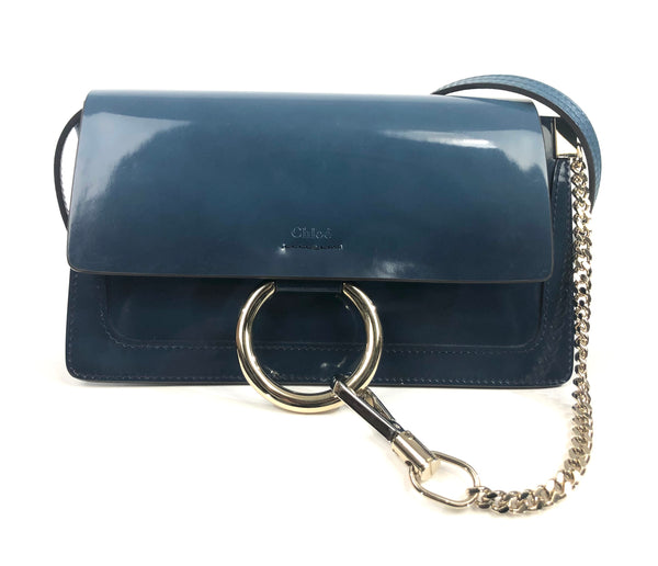 Faye Teal Small Shoulder Bag - Crossbody