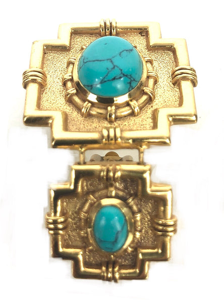Imperial Drop Earrings in Turquoise
