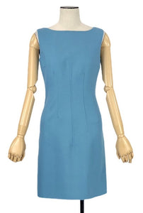 Vintage Aqua Sleeveless Shift Dress | Size 4