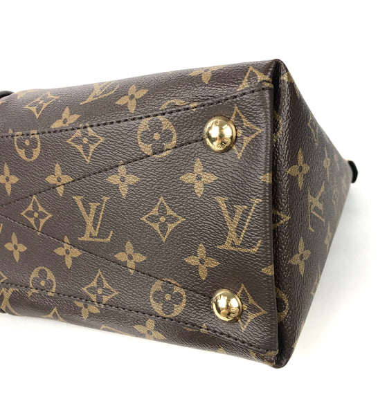 V Tote MM Monogram Bordeaux Black