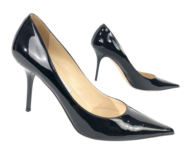 Black Patent Leather Stiletto Pump | Size US 7.5 - IT 38