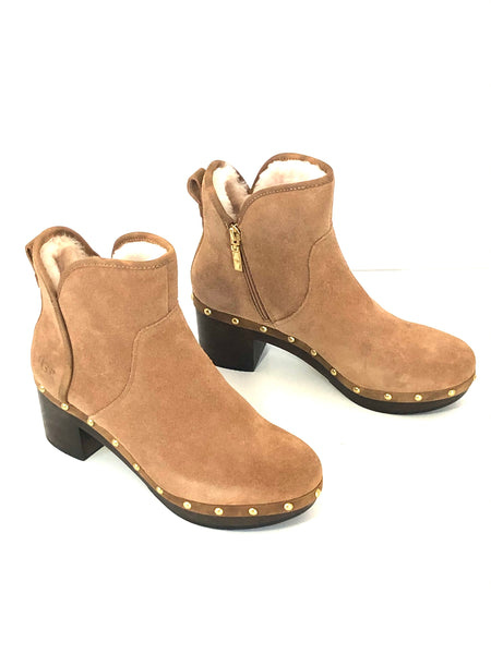 Cam II Clog Chestnut Suede Ankle Boot | Size 9