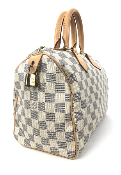 Speedy 25 Damier Azur Handbag