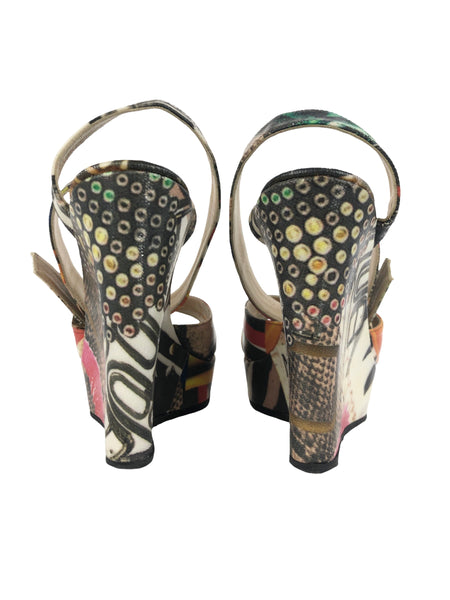 Phoenix Multicolor Wedge Sandal | Size US 7 - IT 37