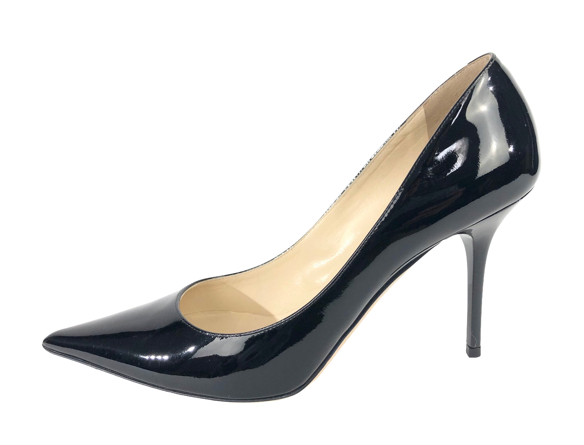 Black Patent Leather Stiletto Pump | Size US 7.5 - IT 38