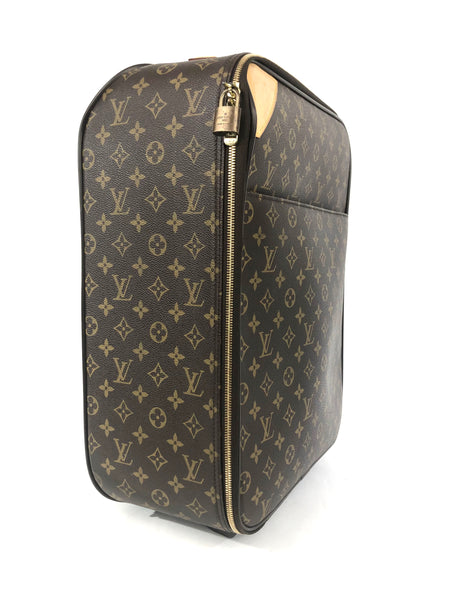 LOUIS VUITTON Pegase 45 Monogram Vernis Leather Suitcase/Travel Bag Pi