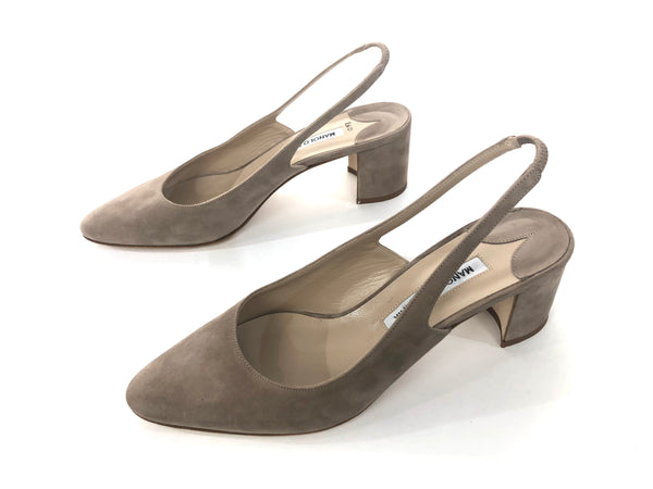 50mm Allurasa Suede Slingback Pump | Size US 7.5 | IT 38